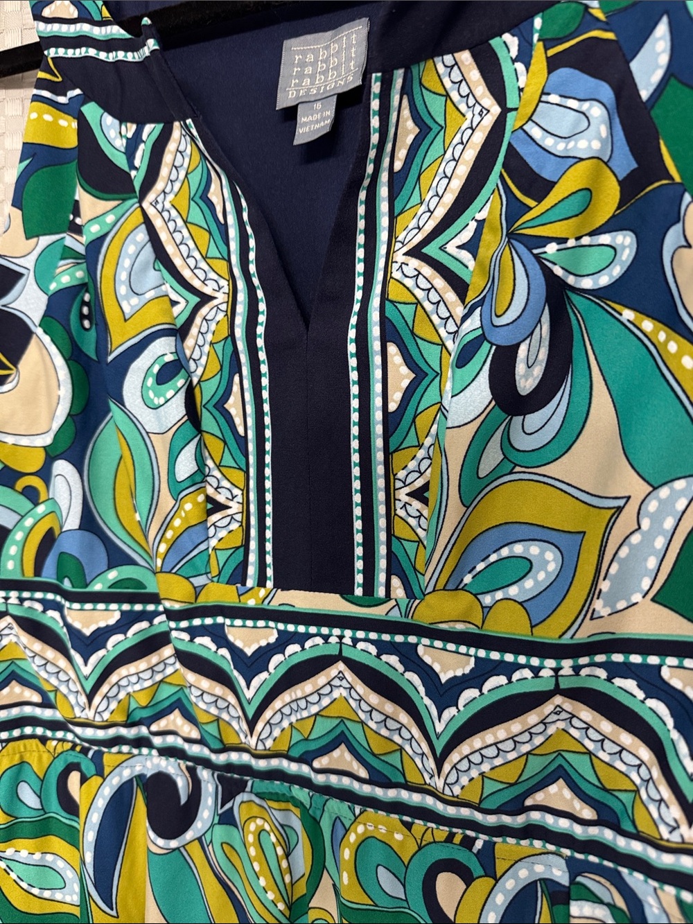 Rabbit Rabbit Rabbit ~ Cool Colors Paisley Maxi Dress - Picture 3 of 4